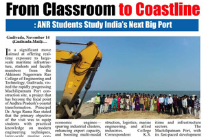 Feild trip to Machilipatnam Port on 14-11-2025