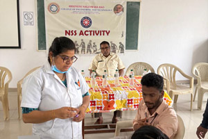 NSS Activity - Blood grouping and Hb Check-up camp on 28-02-2026