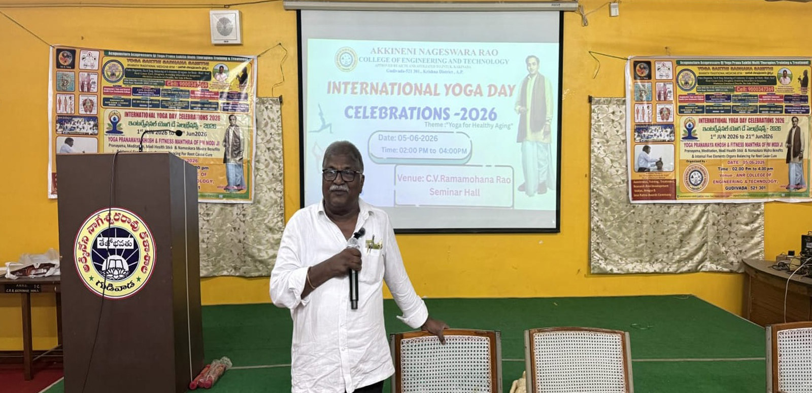 Awareness session by Dr.Makala Satyanarayana on 05-06-2026 on the occasion of INTERNATIONAL YOGA DAY CELEBRATIONS-2026