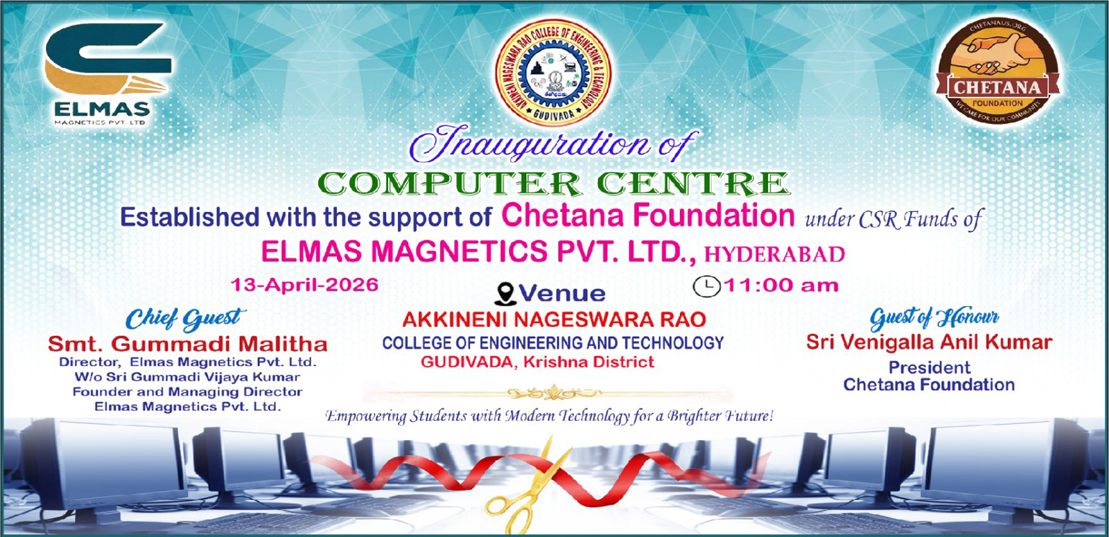 Inauguration of Computer Centre on 13-04-2026
